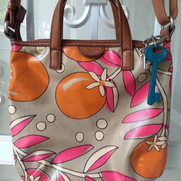 Fossil Key-Per Coated Canvas Crossbody Bag. - Picture 9 of 11